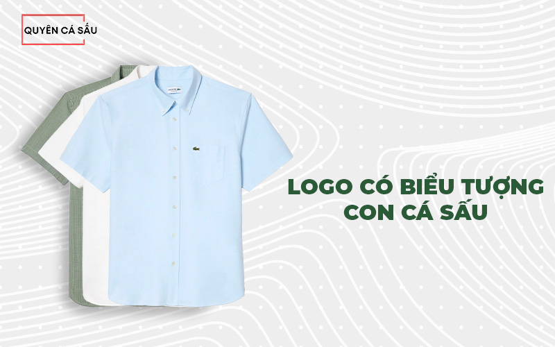 Logo cá sấu trên áo Lacoste chính hãng